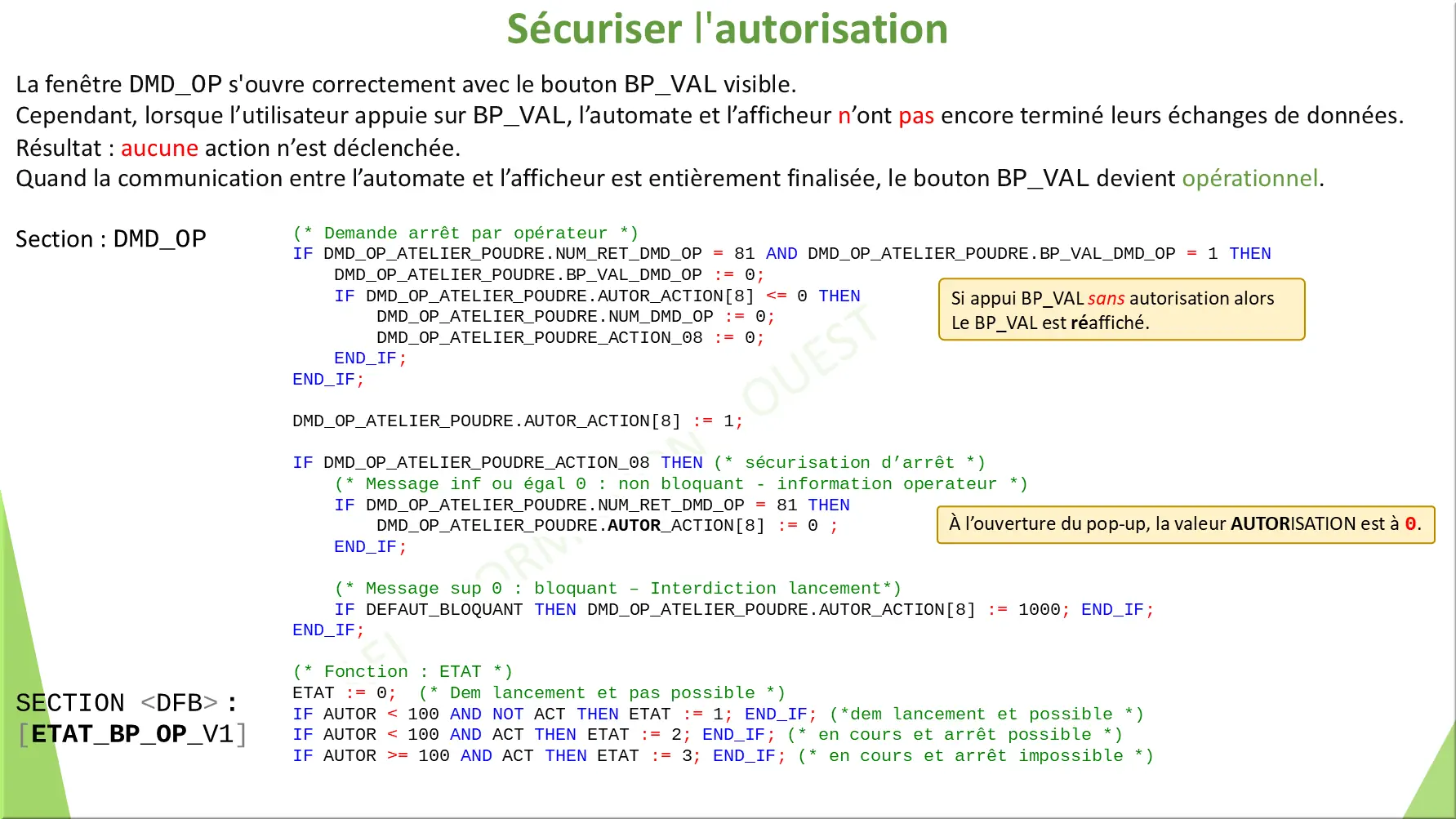 Sécuriser l'autorisation